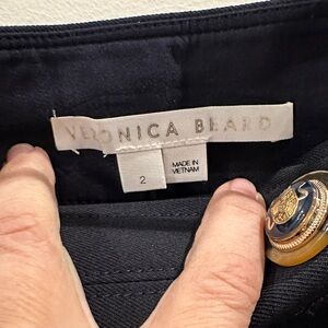 Veronica Beard Dark Blue Jacket with Gold Accent